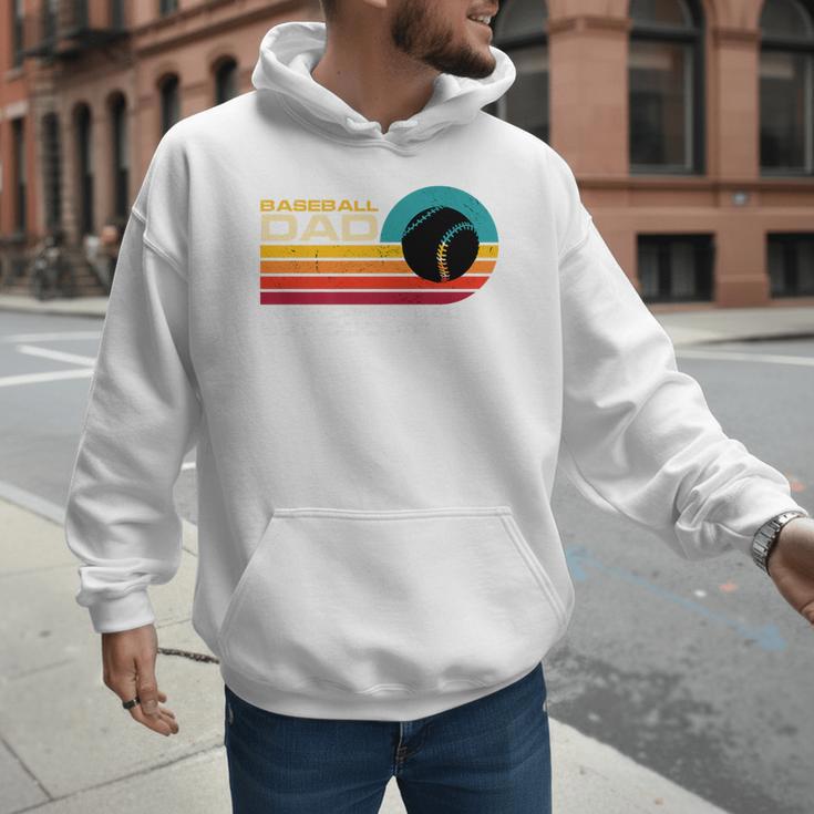 Baseball Dad Like Normal Dad But Cooler Fathers Day Premium Men Hoodie