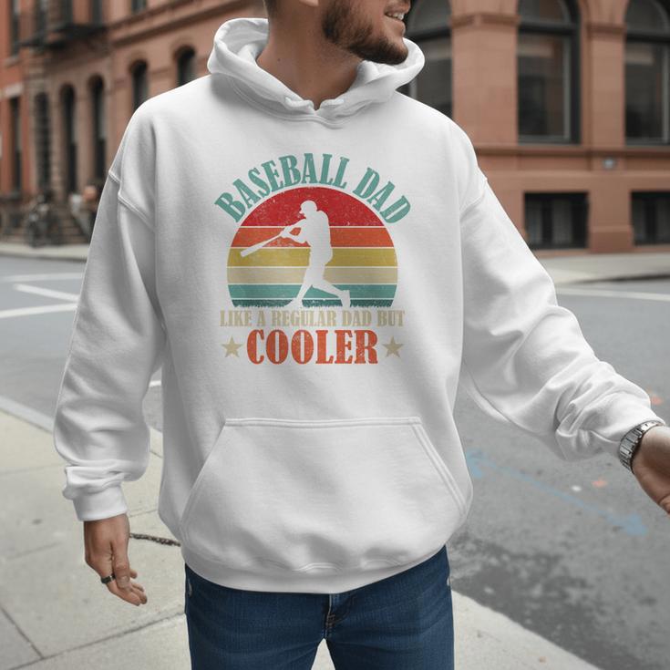 Baseball Dad Like A Regular Dad But Cooler Father's Day Premium Men Hoodie Baseball Dad Like A Regular Dad But Cooler Father's Day Premium Men Hoodie