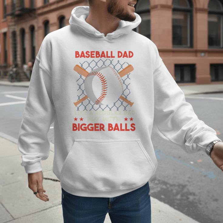 Baseball Dad Like a Regular Dad But With Bigger Balls Premium Men Hoodie Baseball Dad Like a Regular Dad But With Bigger Balls Premium Men Hoodie