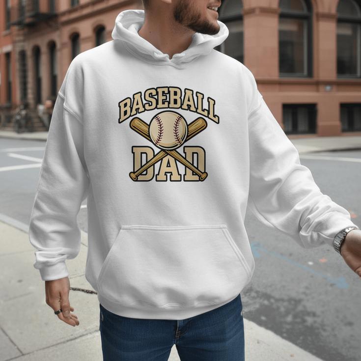 Baseball Dad Sports With Bats And Ball Graphic Premium Men Hoodie Baseball Dad Sports With Bats And Ball Graphic Premium Men Hoodie