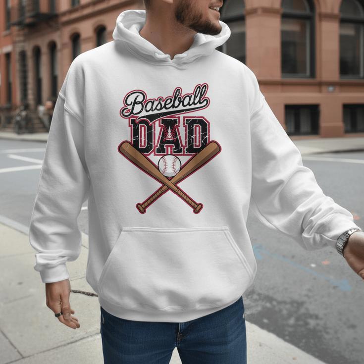 Baseball Dad Vintage Father's Day Family Humor Sport Lovers Men Hoodie Baseball Dad Vintage Father's Day Family Humor Sport Lovers Men Hoodie