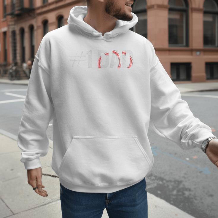 Baseball Player Number One Baseball Dad Father's Day Raglan Baseball Tee Men Hoodie Baseball Player Number One Baseball Dad Father's Day Raglan Baseball Tee Men Hoodie
