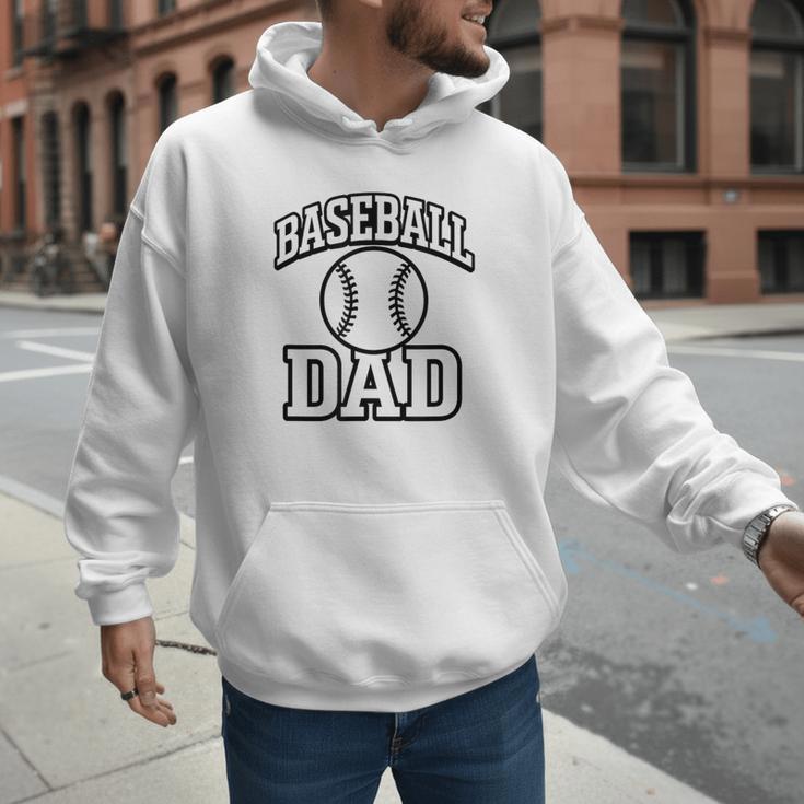 Minimalist Baseball Dad Men Hoodie Minimalist Baseball Dad Men Hoodie