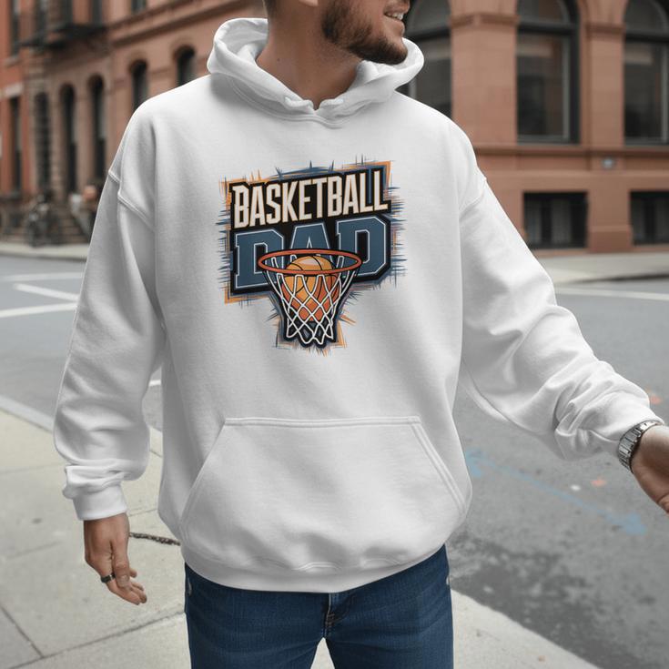 Proud Baseball Dad Game Day Sports-Loving Coach Fathers Premium Men Hoodie