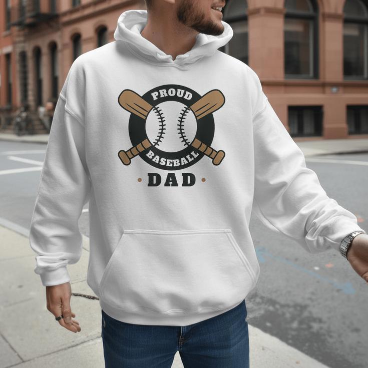 Proud Baseball Dad Men Hoodie