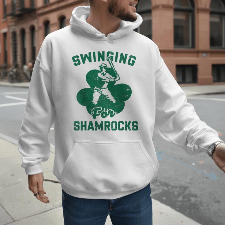 Shamrock Baseball Dad St Patricks Irish Ireland St Paddys Men Hoodie Shamrock Baseball Dad St Patricks Irish Ireland St Paddys Men Hoodie
