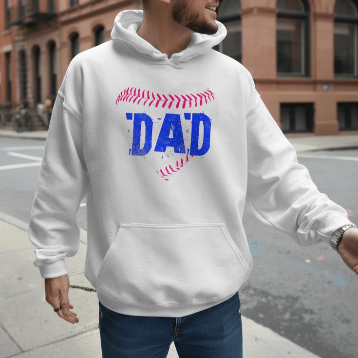 Softball Dad Baseball Dad Tee Ball Dad Premium Men Hoodie