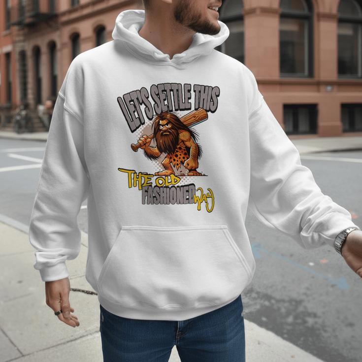 Stoneage Caveman Neolithic History Baseball Dad Father Premium Men Hoodie Stoneage Caveman Neolithic History Baseball Dad Father Premium Men Hoodie