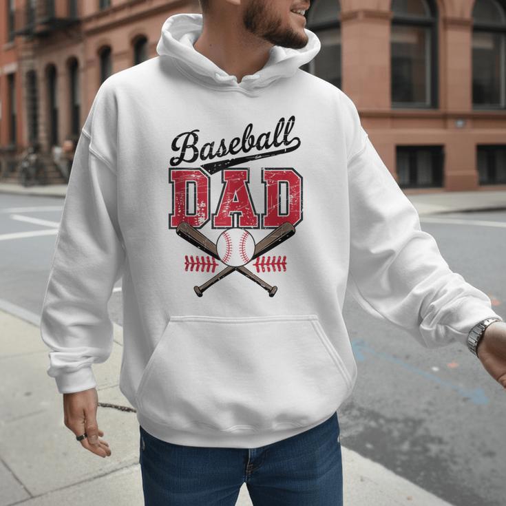 Vintage Baseball Dad Daddy Father's Day Baseball Players Men Hoodie Vintage Baseball Dad Daddy Father's Day Baseball Players Men Hoodie