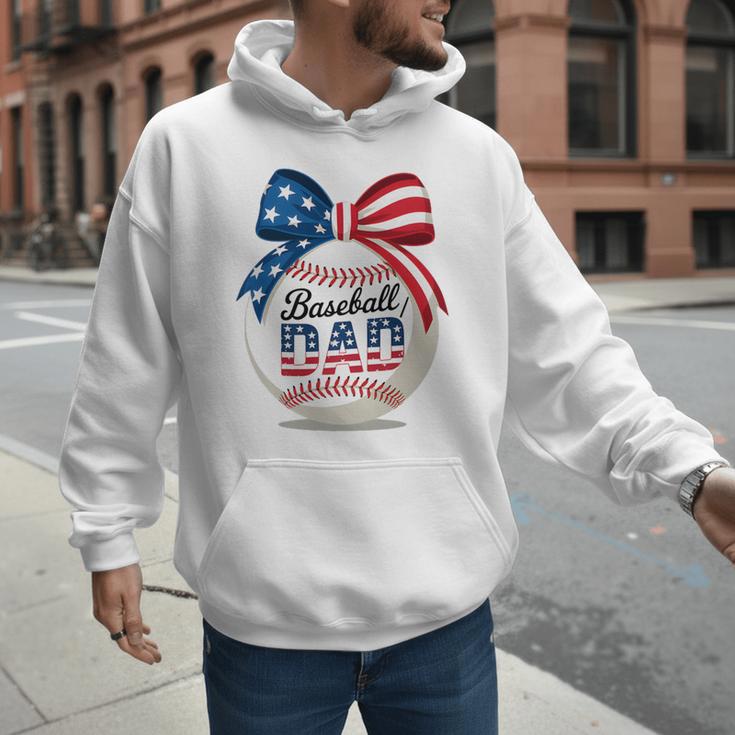 Vintage Baseball Dad Patriotic USA Flag 4th Of July Fathers Premium Men Hoodie Vintage Baseball Dad Patriotic USA Flag 4th Of July Fathers Premium Men Hoodie