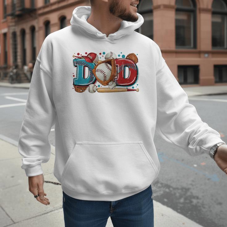Women's Baseball Dad Father's Day Softball Baseball Player Coach Men Men Hoodie Women's Baseball Dad Father's Day Softball Baseball Player Coach Men Men Hoodie