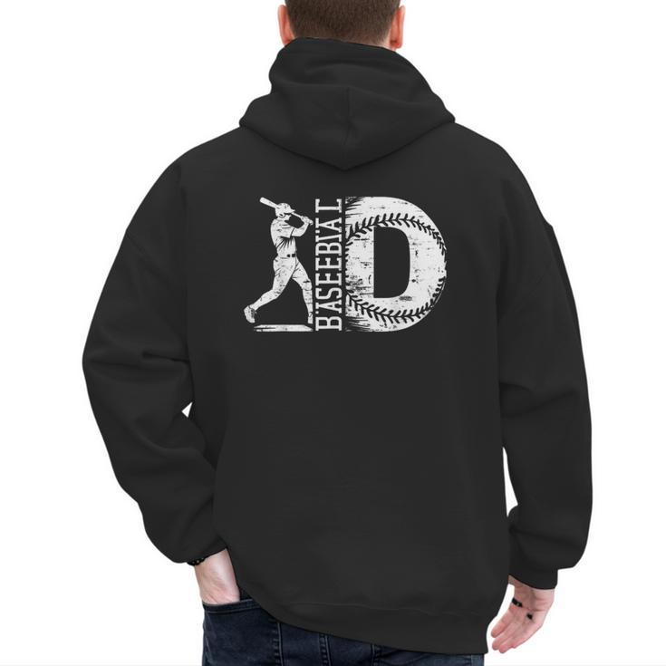 Baseball Dad Graphic Design For Sports Enthusiasts Men's Hoodie Back Print