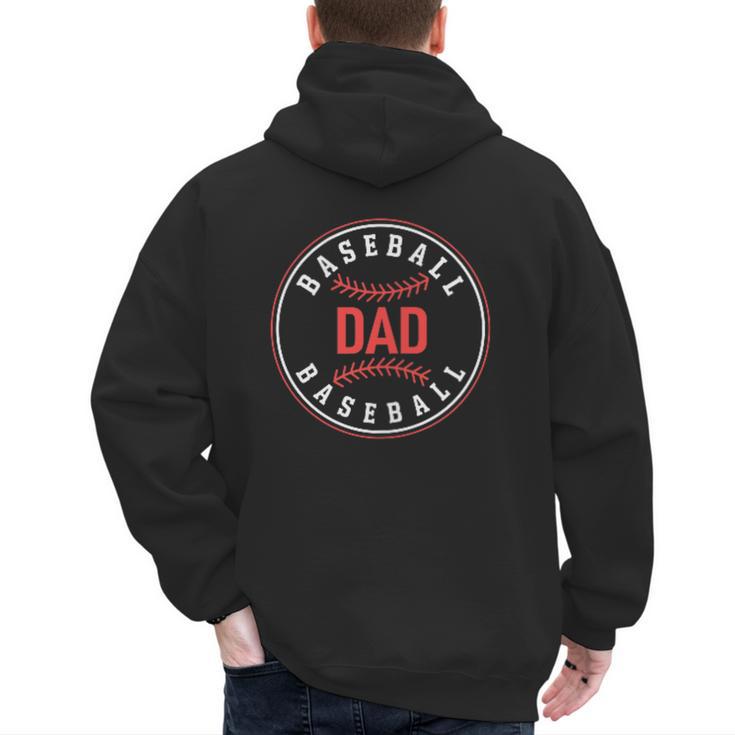Baseball Dad Father Family Matching Men's Hoodie Back Print Baseball Dad Father Family Matching Men's Hoodie Back Print