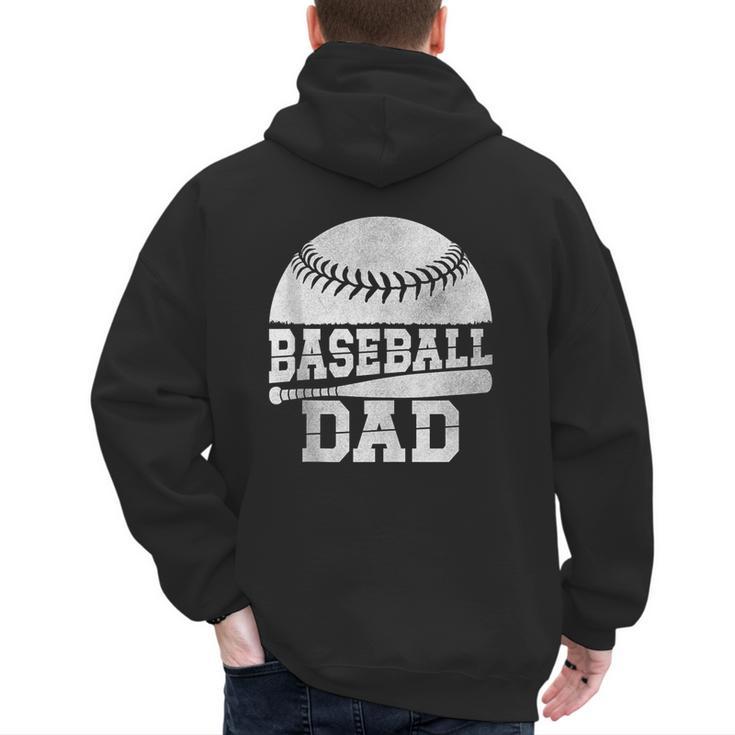 Baseball Dad Father's Day Men Men's Hoodie Back Print
