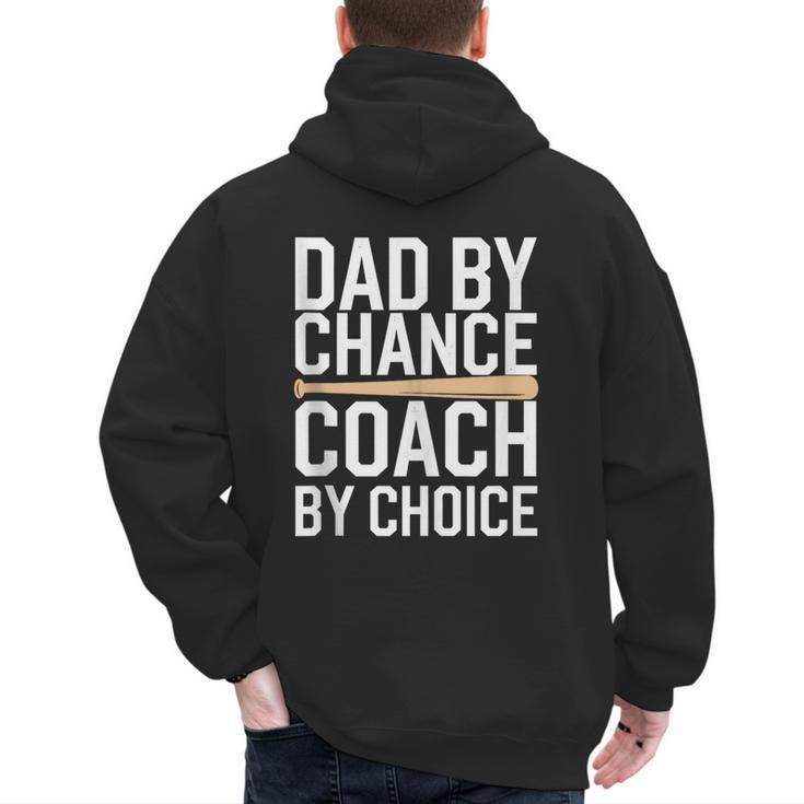 Baseball Dad Homerun Baseball Lovers Father Fathers Day Men's Hoodie Back Print