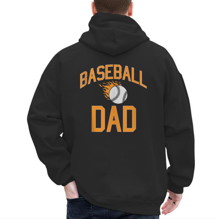 Baseball Dad Men Men's Hoodie Back Print