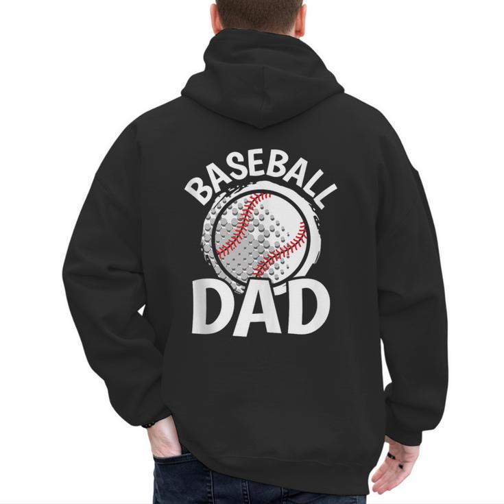 Baseball Dad Baseball Player Men Men's Hoodie Back Print