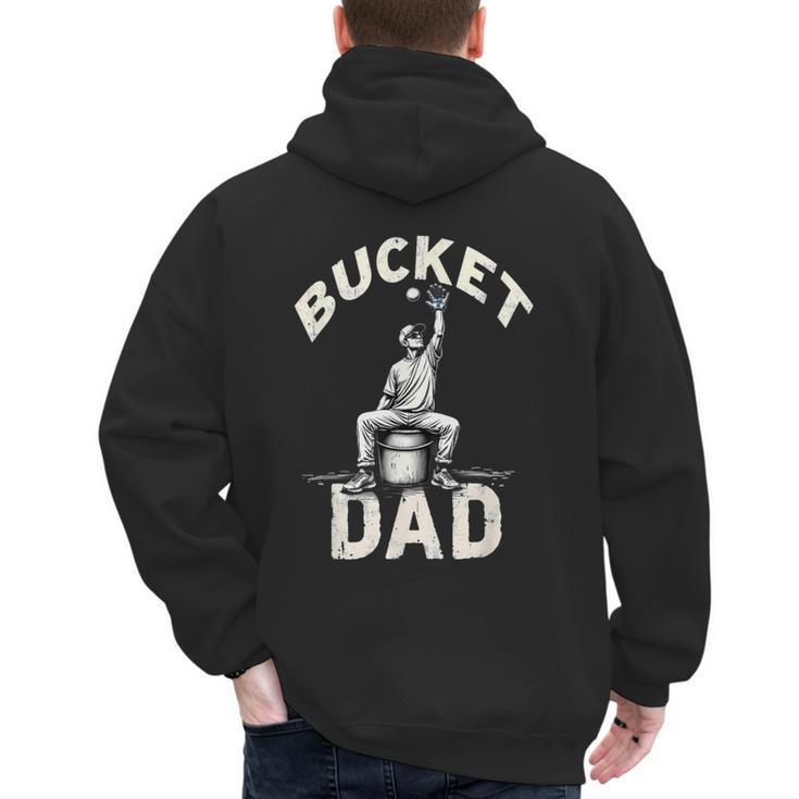Bucket Dad Baseball Daddy Men's Hoodie Back Print