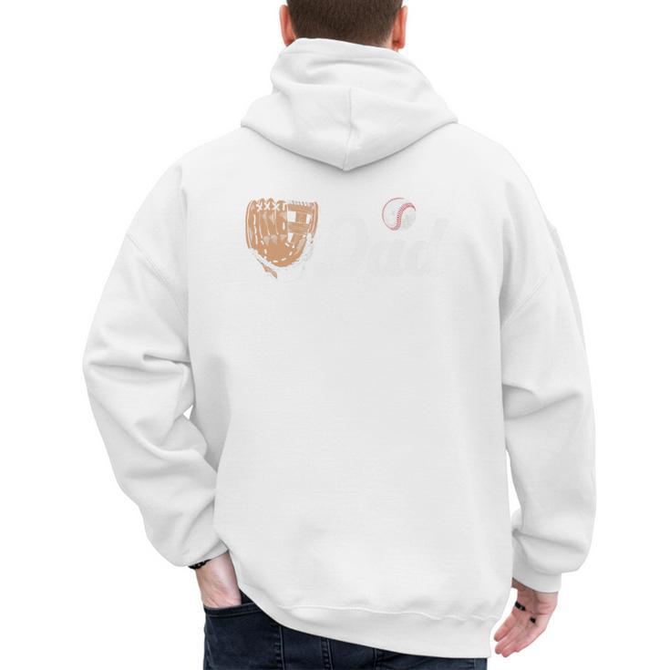 Baseball Dad Softball Dad Father's Day Premium Men's Hoodie Back Print