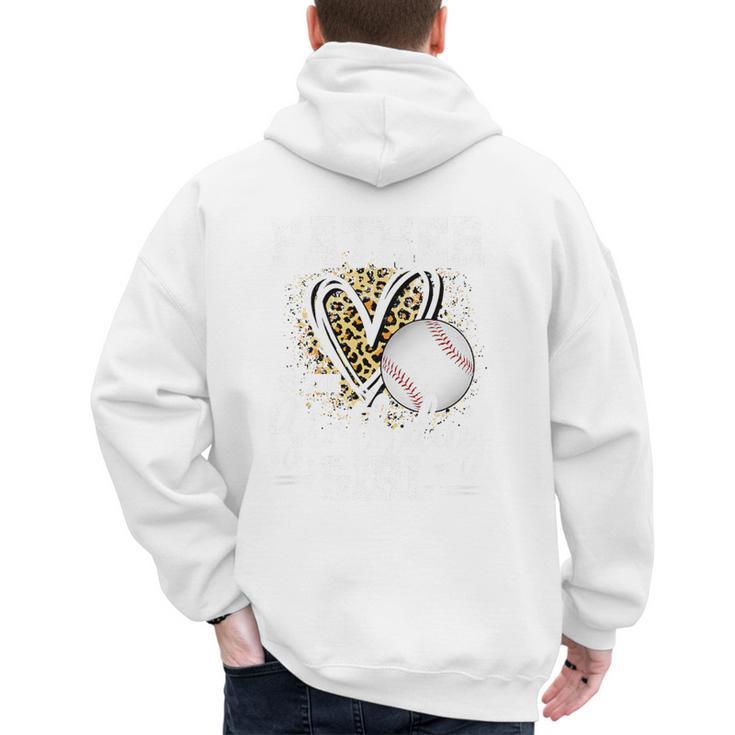 Father Of The Birthday Girl Baseball Dad Leopard Heart Premium Tri-Blend Men's Hoodie Back Print Father Of The Birthday Girl Baseball Dad Leopard Heart Premium Tri-Blend Men's Hoodie Back Print