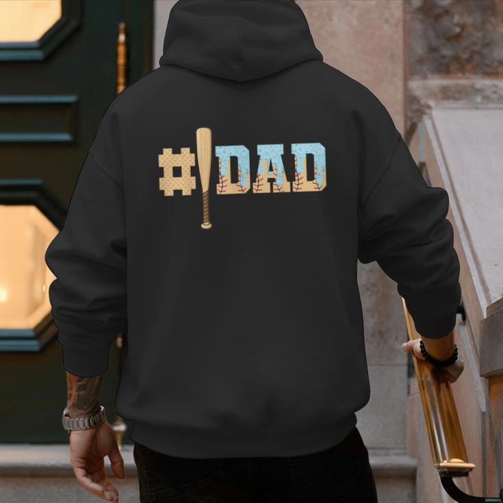 1 Dad Baseball Ice Cream Drip Fathers Day Baseball Daddy Men's Hoodie Back Print 1 Dad Baseball Ice Cream Drip Fathers Day Baseball Daddy Men's Hoodie Back Print
