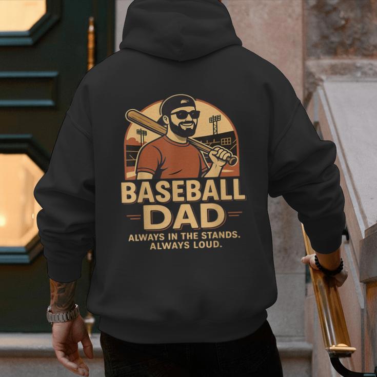 Baseball Dad – Always In The Stands Always Loud Retro Men's Hoodie Back Print Baseball Dad – Always In The Stands Always Loud Retro Men's Hoodie Back Print