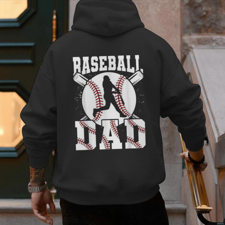 Baseball Dad Apparel Dad Baseball Father's Day Men's Hoodie Back Print Baseball Dad Apparel Dad Baseball Father's Day Men's Hoodie Back Print