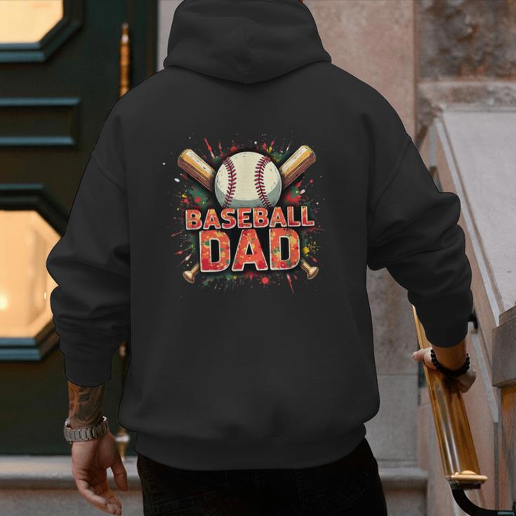 Baseball Dad Camouflage Tee For Proud Fathers Men's Hoodie Back Print Baseball Dad Camouflage Tee For Proud Fathers Men's Hoodie Back Print