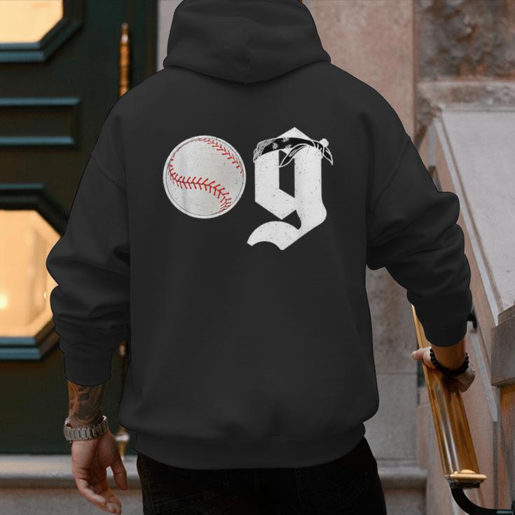 Baseball Dad Coach Old Head OG Old School Baller Men's Hoodie Back Print Baseball Dad Coach Old Head OG Old School Baller Men's Hoodie Back Print