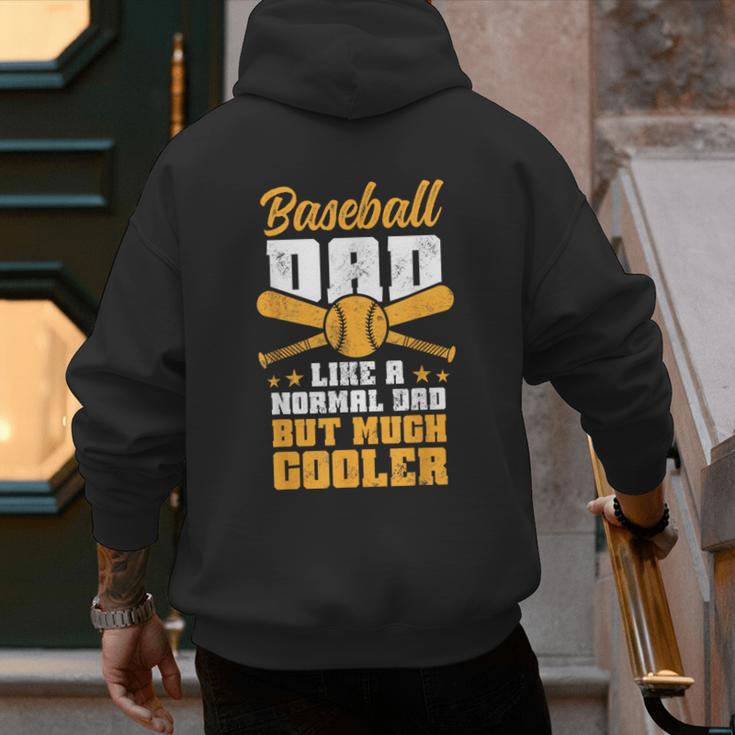Baseball Dad Much Cooler Funny Softball And Baseball Game Men's Hoodie Back Print Baseball Dad Much Cooler Funny Softball And Baseball Game Men's Hoodie Back Print