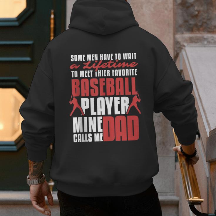 Baseball Dad Cute Love Home Run Pitcher Catcher Baseball Fan Men's Hoodie Back Print Baseball Dad Cute Love Home Run Pitcher Catcher Baseball Fan Men's Hoodie Back Print