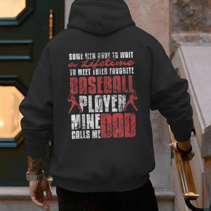 Baseball Dad Cute Love Sports Pitcher Catcher Baseball Men's Hoodie Back Print Baseball Dad Cute Love Sports Pitcher Catcher Baseball Men's Hoodie Back Print