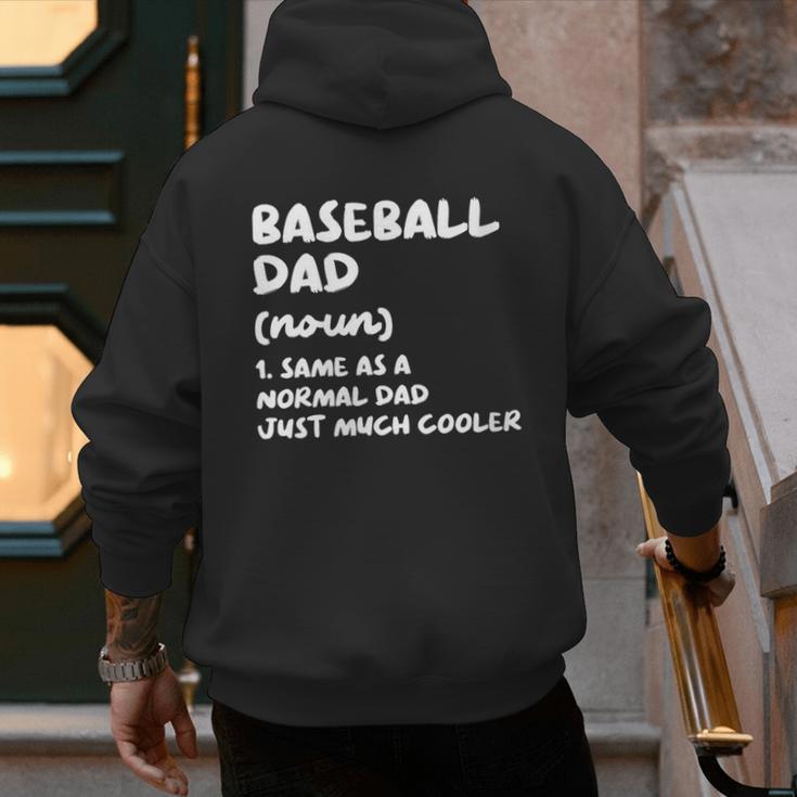 Baseball Dad Definition Men's Hoodie Back Print Baseball Dad Definition Men's Hoodie Back Print