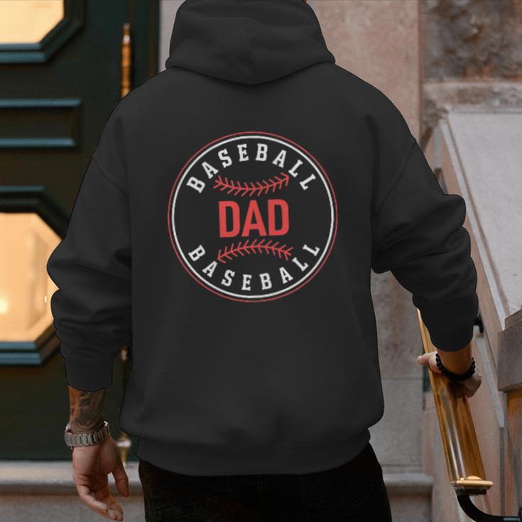 Baseball Dad Father Family Matching Men's Hoodie Back Print Baseball Dad Father Family Matching Men's Hoodie Back Print