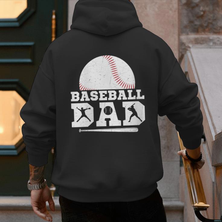 Baseball Dad Father Sport Fan Men's Hoodie Back Print Baseball Dad Father Sport Fan Men's Hoodie Back Print