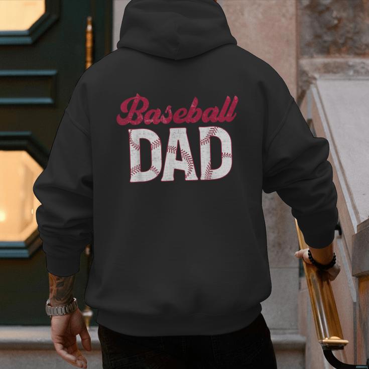 Baseball Dad For Father's Day Dad Daddy Baseball Lover Men's Hoodie Back Print Baseball Dad For Father's Day Dad Daddy Baseball Lover Men's Hoodie Back Print