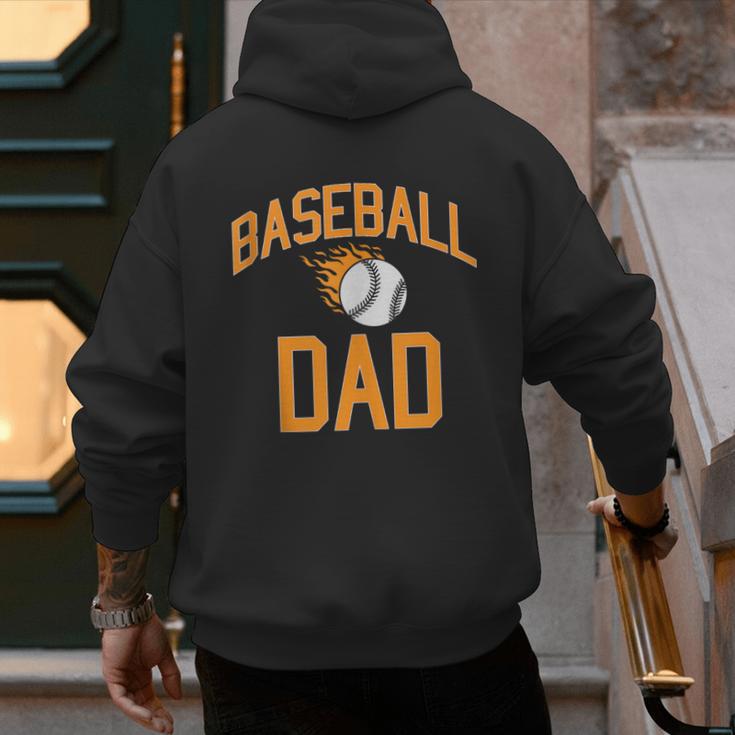Baseball Dad Men Men's Hoodie Back Print