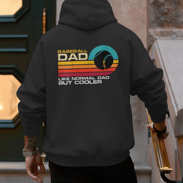 Baseball Dad Like Normal Dad But Cooler Fathers Day Men's Hoodie Back Print Baseball Dad Like Normal Dad But Cooler Fathers Day Men's Hoodie Back Print
