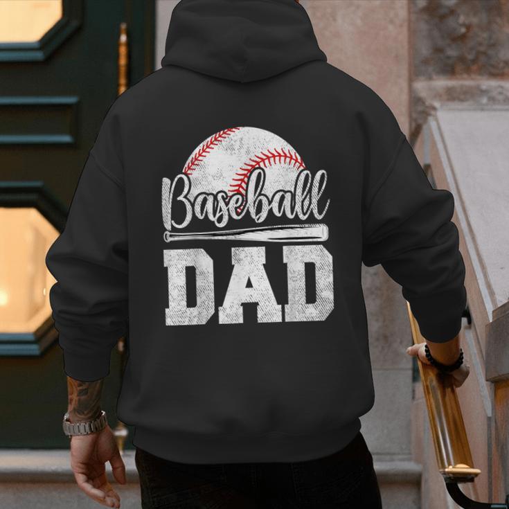 Baseball Dad Baseball Player Game Day Father's Day Men's Hoodie Back Print Baseball Dad Baseball Player Game Day Father's Day Men's Hoodie Back Print