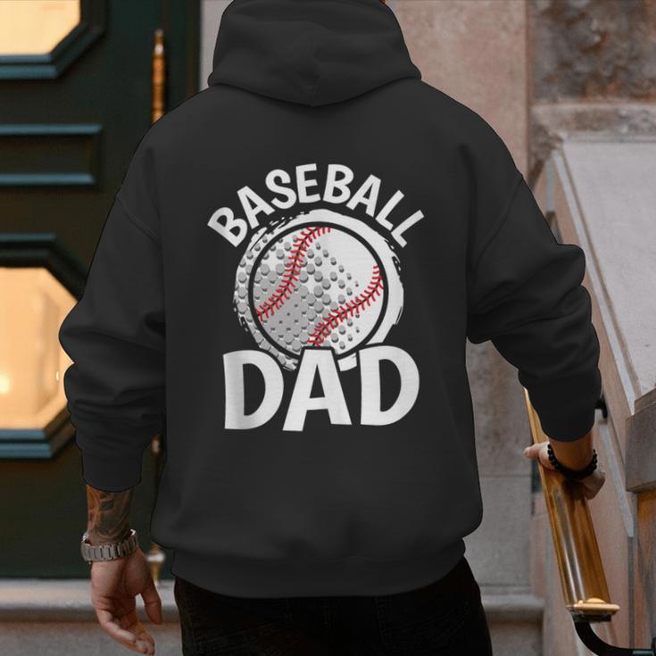 Baseball Dad Baseball Player Men Men's Hoodie Back Print
