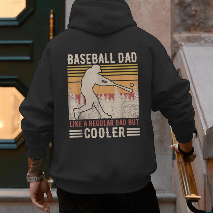 Baseball Dad Like Regular But Cooler Coach Player Fans Men's Hoodie Back Print Baseball Dad Like Regular But Cooler Coach Player Fans Men's Hoodie Back Print
