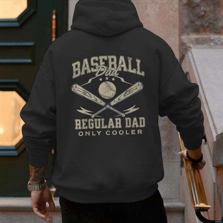 Baseball Dad Regular Dad Only Cooler Father's Day Baseball Men's Hoodie Back Print Baseball Dad Regular Dad Only Cooler Father's Day Baseball Men's Hoodie Back Print