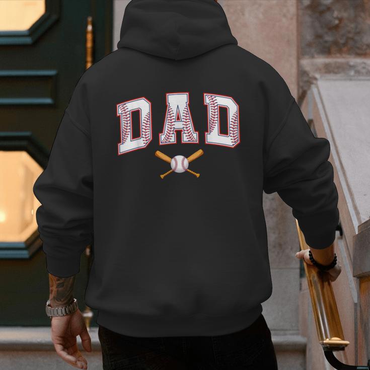 Baseball Dad Shirt Baseball Player Game Day Father's Day Men's Hoodie Back Print Baseball Dad Shirt Baseball Player Game Day Father's Day Men's Hoodie Back Print