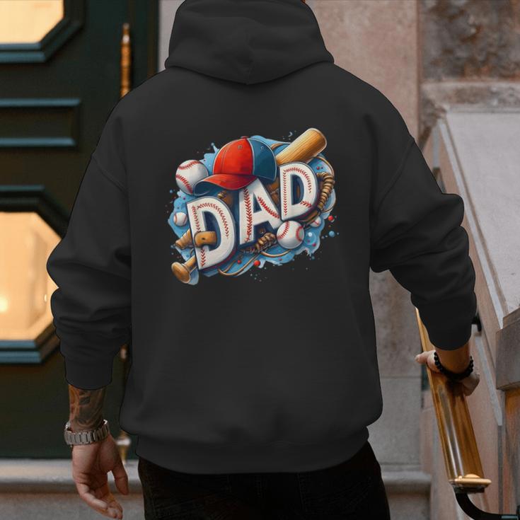 Baseball Dad Sports Fan Father Dada Men Baseball Fathers Day Men's Hoodie Back Print Baseball Dad Sports Fan Father Dada Men Baseball Fathers Day Men's Hoodie Back Print