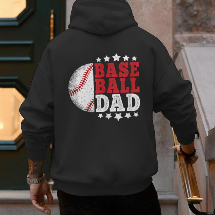 Baseball Dad Vintage Baseball Player Men Men's Hoodie Back Print Baseball Dad Vintage Baseball Player Men Men's Hoodie Back Print