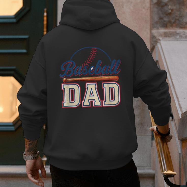 Baseball Dad Vintage Sports For Proud Fathers Men's Hoodie Back Print Baseball Dad Vintage Sports For Proud Fathers Men's Hoodie Back Print