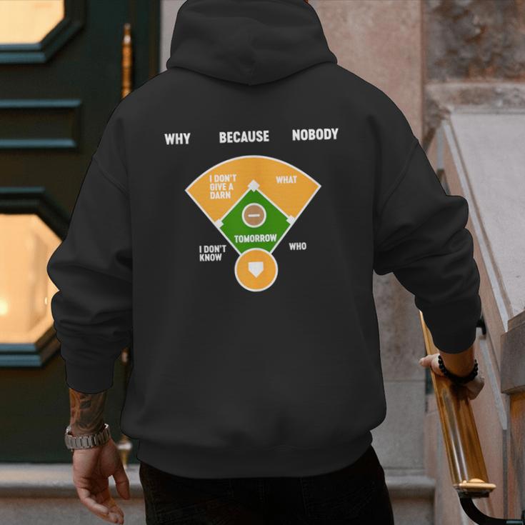 Baseball Father's Day Joke Vintage Baseball Dad Men's Hoodie Back Print Baseball Father's Day Joke Vintage Baseball Dad Men's Hoodie Back Print