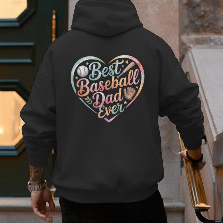 Best Baseball Dad Ever Heart Men's Hoodie Back Print Best Baseball Dad Ever Heart Men's Hoodie Back Print