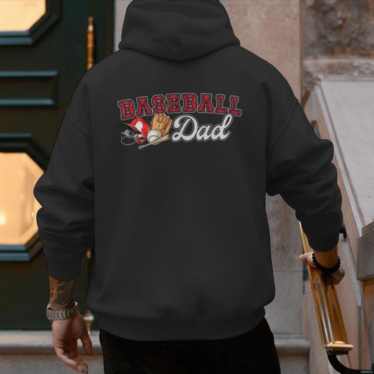 Cheer Baseball Dad My Favorite Cheerleader Calls Me Dad Red Men's Hoodie Back Print Cheer Baseball Dad My Favorite Cheerleader Calls Me Dad Red Men's Hoodie Back Print