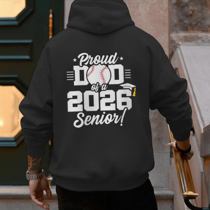 Class Of 2026 Senior Year Baseball Dad Senior 2026 Men's Hoodie Back Print Class Of 2026 Senior Year Baseball Dad Senior 2026 Men's Hoodie Back Print